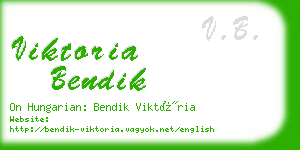 viktoria bendik business card